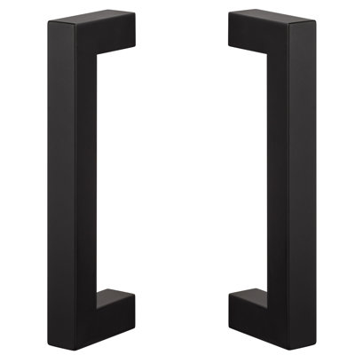 Barn Door Handle, 9", Square, 2-sided