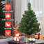 Arbre de Noël artificiel pin vert en PVC-55631232