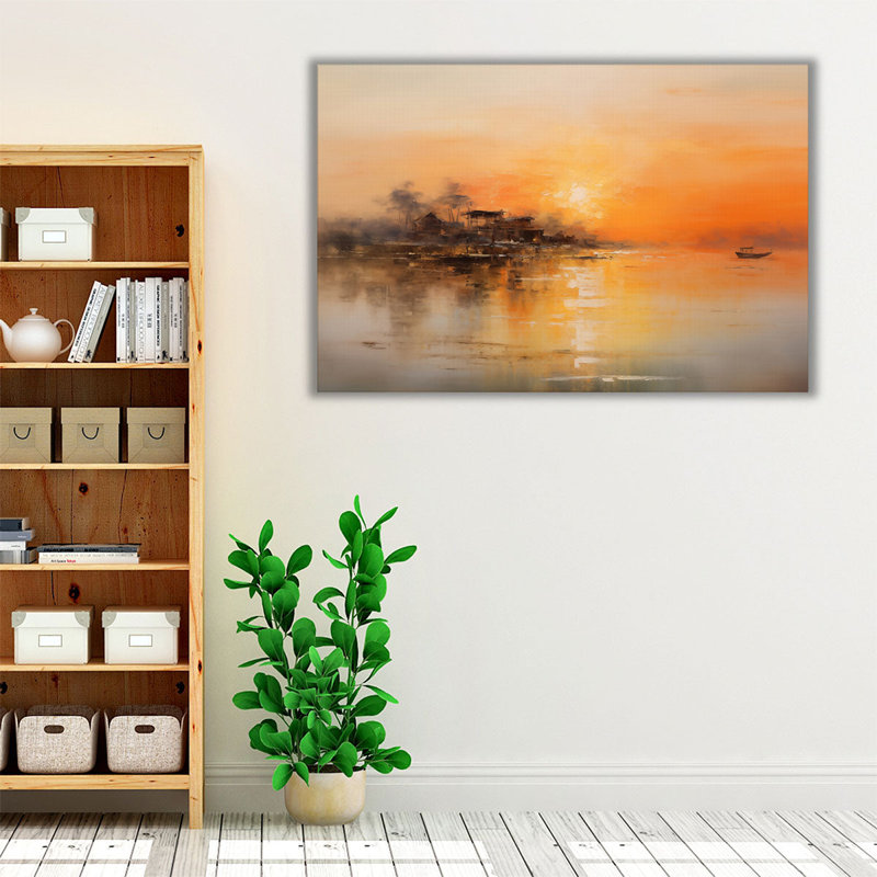 Antique Lake Journey, 32" H x 48" W
