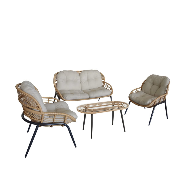 Chaise longue d'extérieur en métal Allmeria