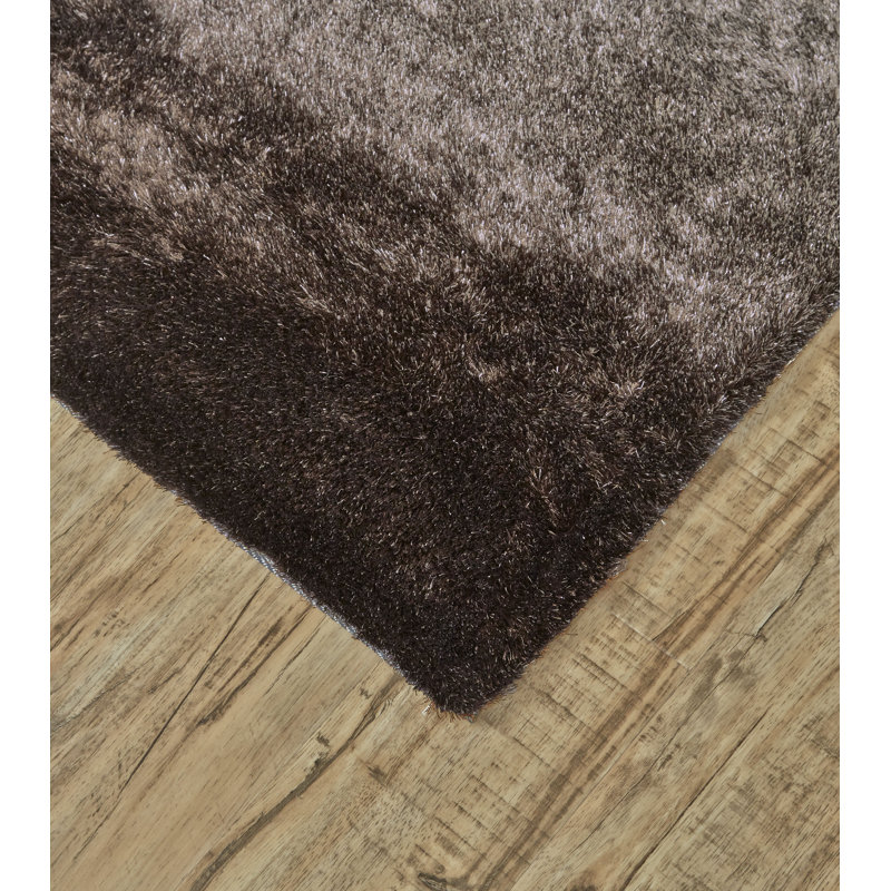 Tapis brun touffeté à la main Sapienza, Rectangle 3 pi 6 po x 5 pi 6 po