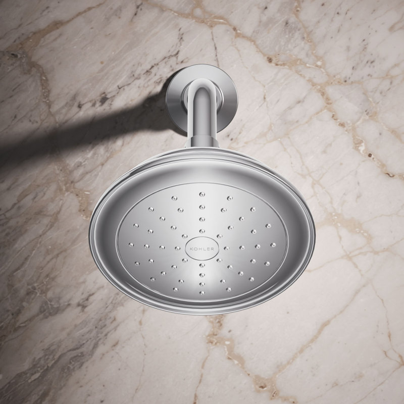 Artifacts Full/Standard Fixed Shower Head with Katalyst Air Induction Spray, Polished Chrome