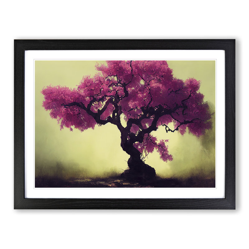 Charming Blossom Tree - Framed Print, Black Framed, 46cm H x 64cm W x 2cm D