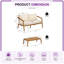 Ensemble de causeuse et table basse d'extérieur 2 pièces