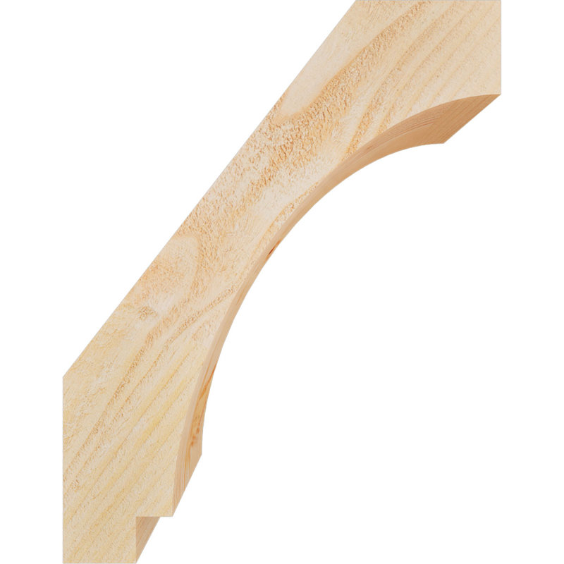 Attelle impériale du genou, Sapin de Douglas, Brute, H 18 po x l 6 po x P 14 po