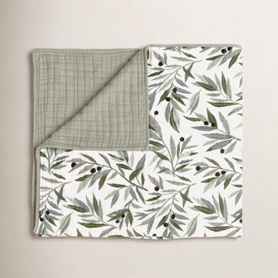 Olive Branches Organic Muslin Quilt