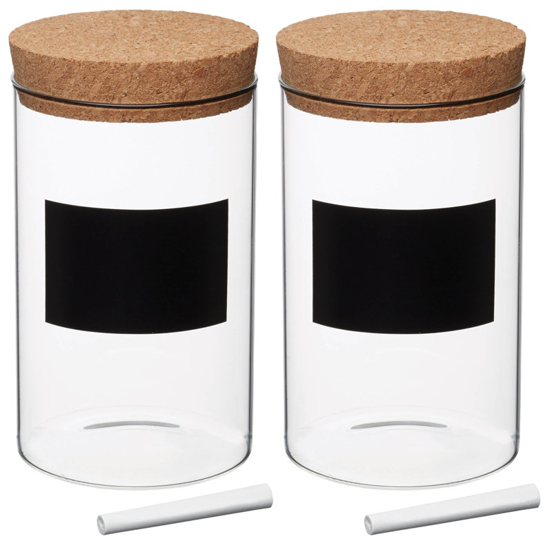 Glass Canister - Set of 2