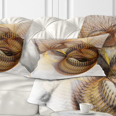 Texture abstraite spirale brune - coussin abstrait imprimé