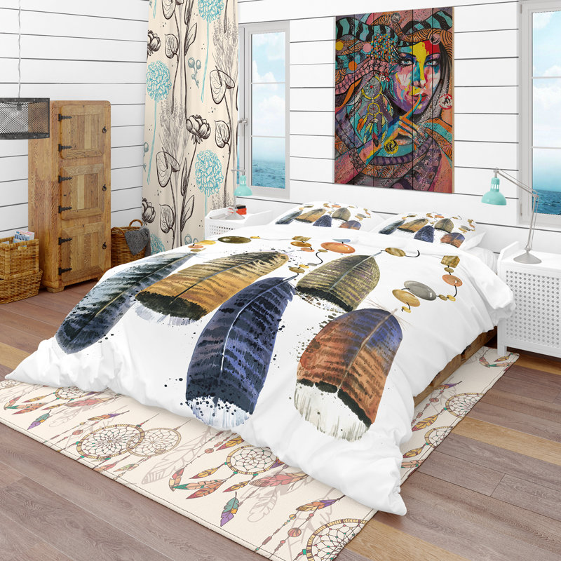 Ensemble de housse de couette sud-ouest, Housse de couette double / grand et 2 taies