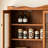 39.37"Retro 4 Door Wall-Mounted Cabinet, Featuring Two Layers Of Storage Space And An Open Hook Rack  Space,Suitable For Bathrooms, Kitchens, Dining Rooms, Brown-369543916
