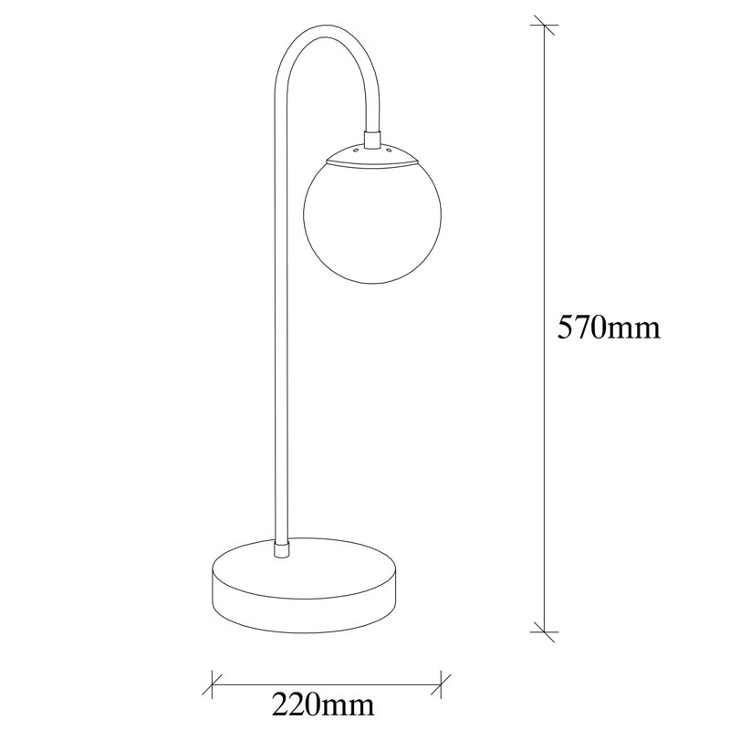 Lampe de table 22,44 po Skylar, Blanc, Vert