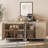 Lysiane 3-In-1 Sideboard Buffet Cabinet, 118"W X 15.35"D X 32.4"H-1719537350
