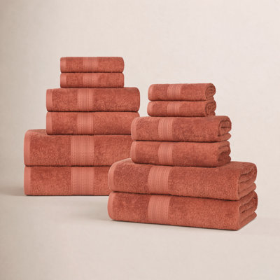 Hannu Eco-Friendly Sustainable Cotton 12 Piece Assorted Bathroom Towel Set