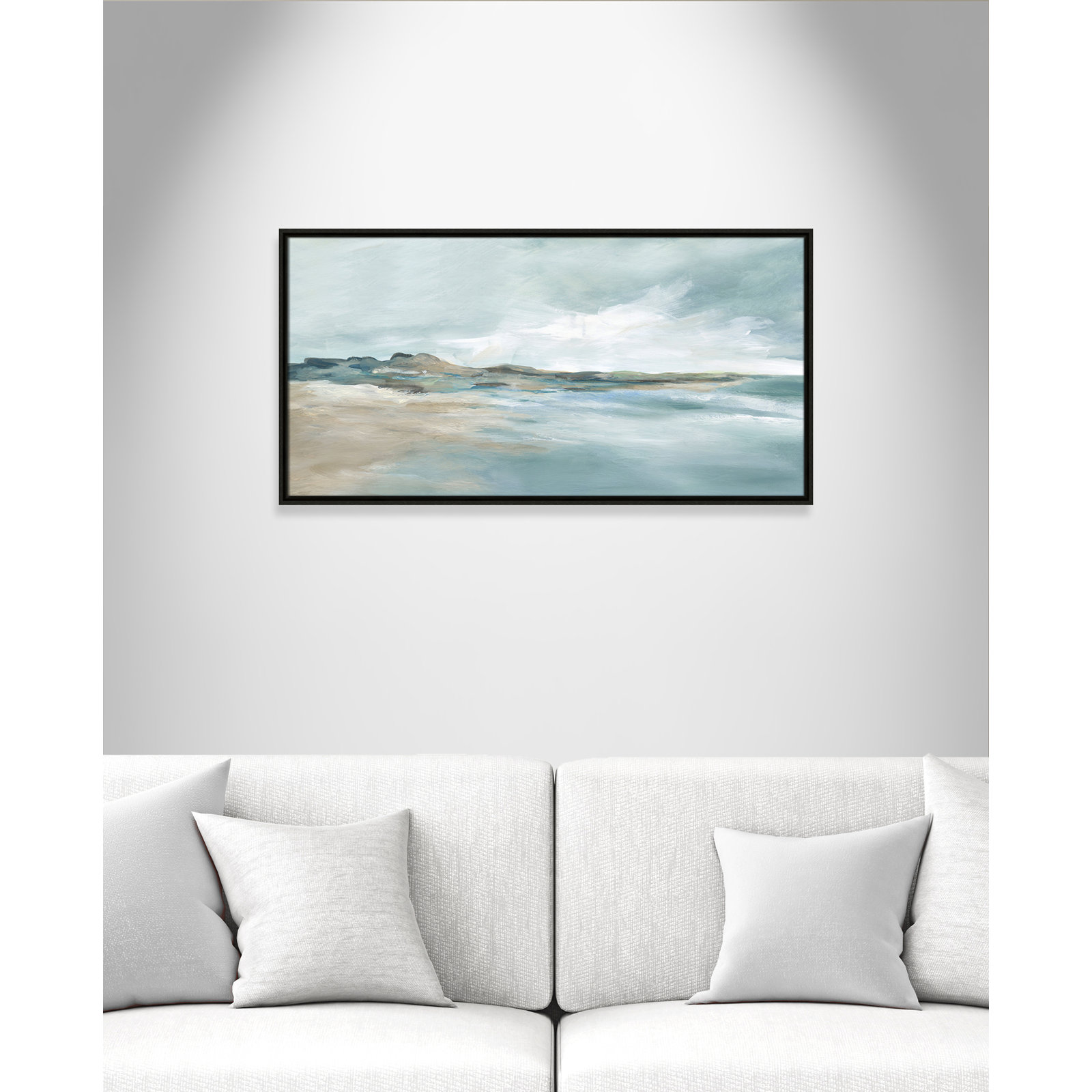 Coralie "Sandpoint" Print by Carol Robinson, 19.5" H x 37.5" W, Espresso