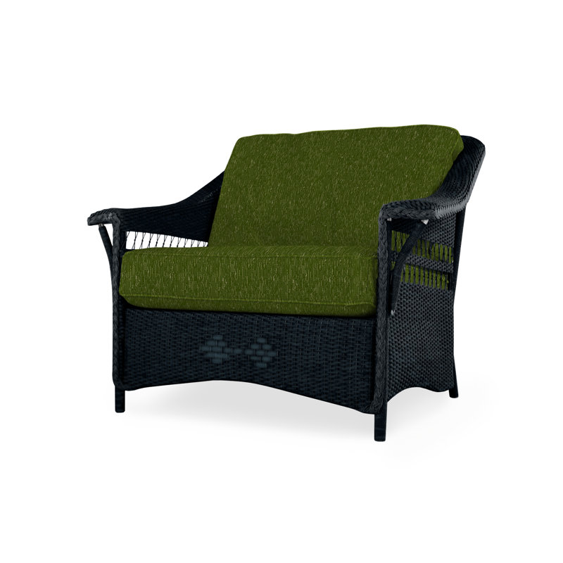 Nantucket Outdoor Lounge Chair, Remy Cloud, Ebony