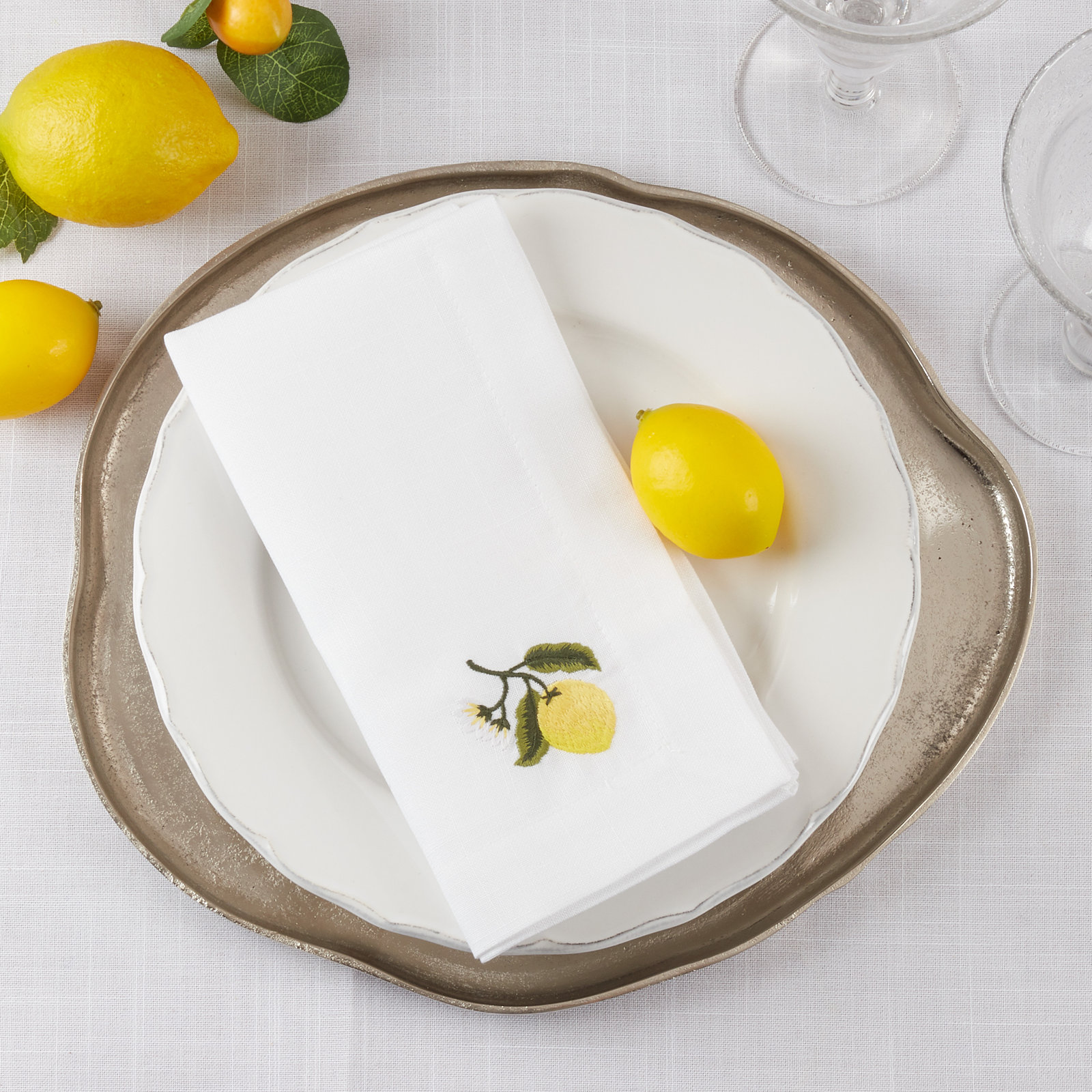 Lemon 4 Piece Napkin Set