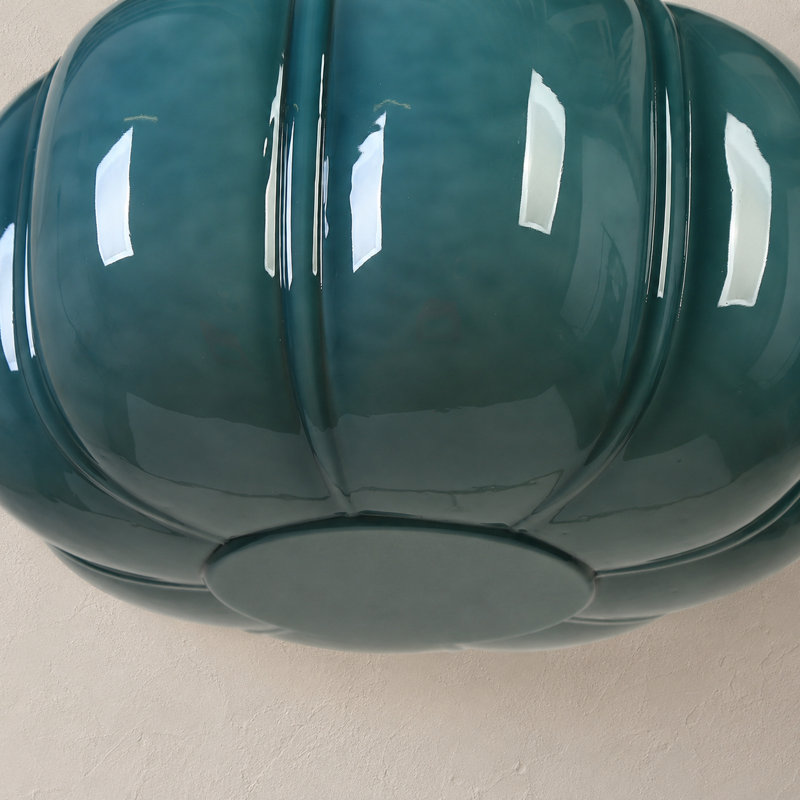 Luminaire suspendu tambour 1 lumière, Bleu
