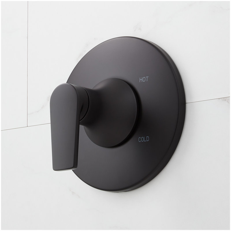 Berwyn Pressure Balance Shower System - Matte Black, Matte Black