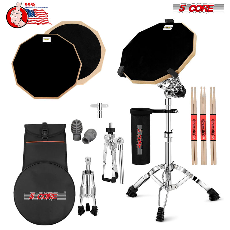 Ensemble de 5 coussins de batterie 5 Core, Noir