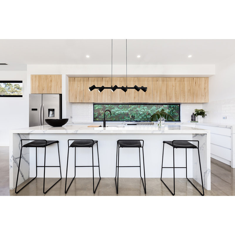 6 - Light Kitchen Island Linear Pendant