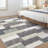 Randolph Geometric Machine Washable Area Rug with Rubber Backing for Living Room Plaid Non-Slip Rug Modern Indoor Carpet Non-Shedding Rug for Bedroom Dining Room Hallway Kitchen Office Playroom Nursery-1923624870
