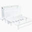 Lit escamotable avec port USB et tablettes amovibles de chaque côté, lit escamotable en pin massif pour bureau personnel, chambre d'amis-108780393-108780395