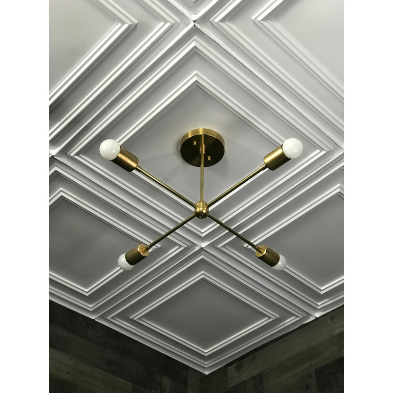 Lustre moderne Toutouta, Laiton brut