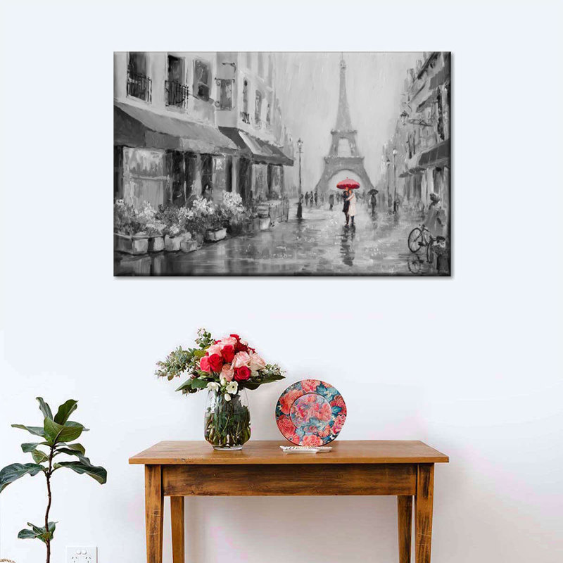 «Romance In Paris Pop», reproduction sur toile, L 30 po x H 45 po