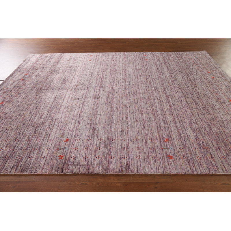 Tapis indien rayé Gabbeh 8 x 10