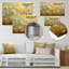 «Beige Blue Spring Dandelion Collage II», art mural pissenlit-596108753-596108766