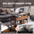 VEVOR Lift Top Coffee Table 39.4" Rectangle Coffee Table with Light & USB-101811069