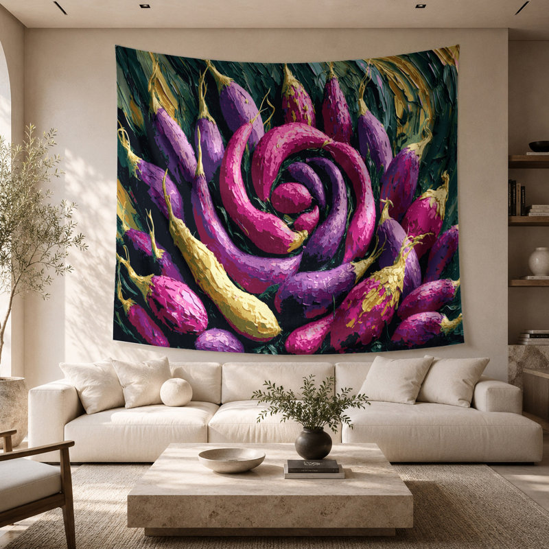 Tapisserie murale «Légumes» Oca, 26 po x 36 po
