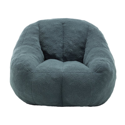 Bean Bag Chair With Filler, Bean Bag Sofa With Tufted Soft Stuffed Filling, Fluffy And Lazy Sofa, Comfy Cozy Beanbag Chairs With Memory Foam For Dorm, by Ebern Designs