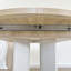Table de salle à manger pour table de ferme extensible 59 po x 43 po avec tréteau amovible en forme de X et base blanche
