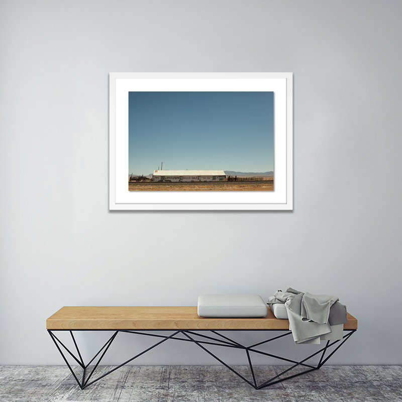 Ranch, Marfa Print by Riley Ryan-Wood, White, 42" H x 60" W x 2.5" D