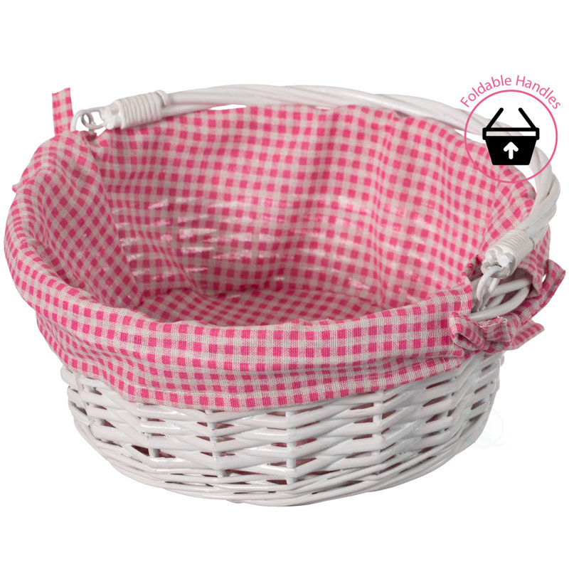 Gracie Oaks QI004620 Decorative Basket, Pink