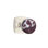 Ensemble de faux boutons Emtek Select avec rosette urbaine moderne et tige conique, bouton en marbre Rosso Levanto