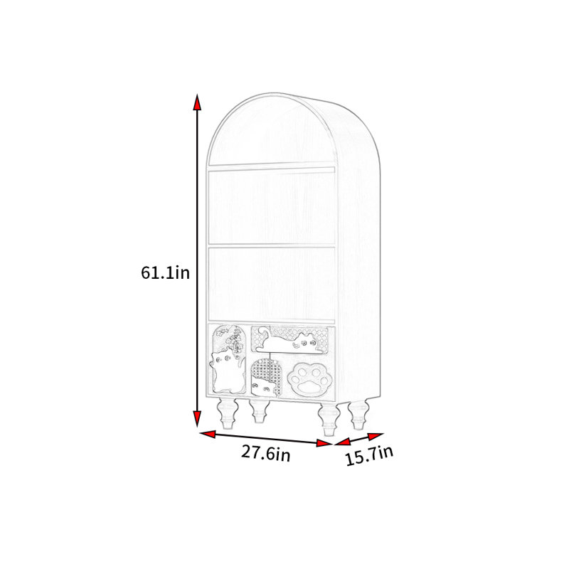 Bibliothèque française de style minimaliste rétro
