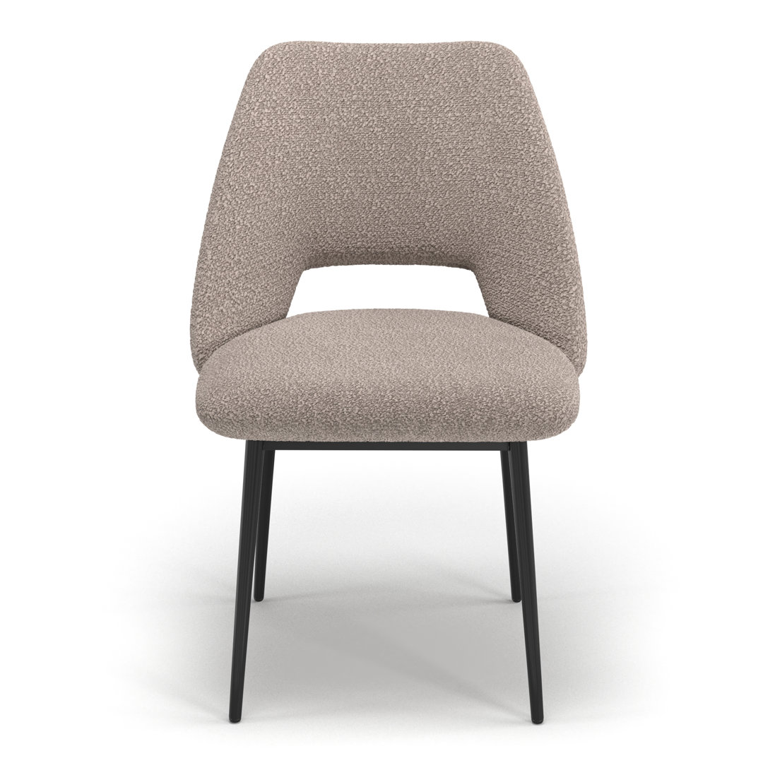 Valdez Boucle Dining Chair (Set of 2) AllModern Upholstery 