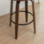 Swivel Upholstered Counter Stool with Solid Wood Frame-1574450895-1574450893