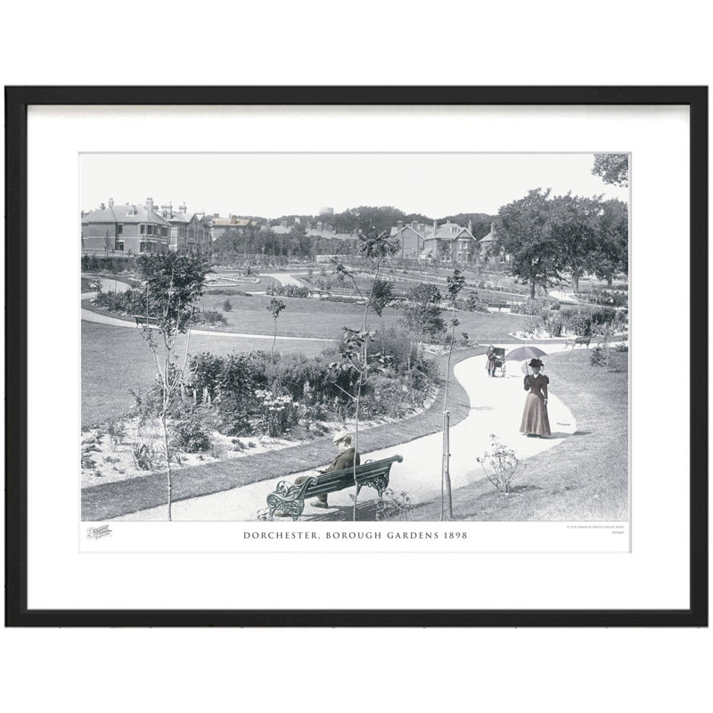 Dorchester, Borough Gardens 1898 by Francis Frith - Single Picture Frame Print, 60cm H x 80cm W x 2.3cm D
