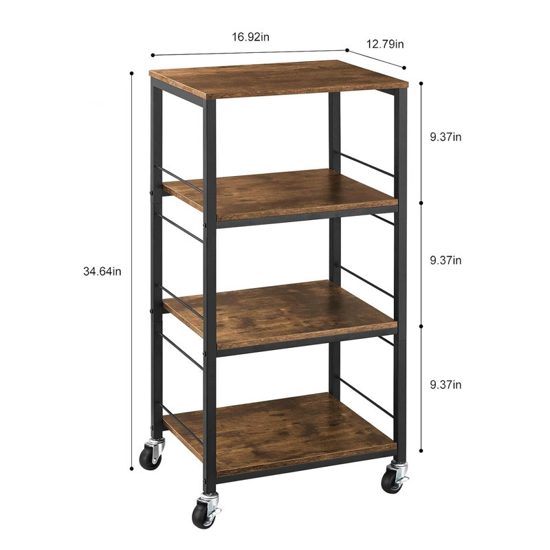 87.8cm H x 42.9cm W Utility Cart with Wheels