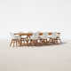 Anautica 118'' Rectangular 8 - Person Outdoor Dining Set