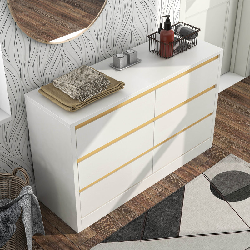 Molteese 47.25 " W 6 - Drawer Dresser