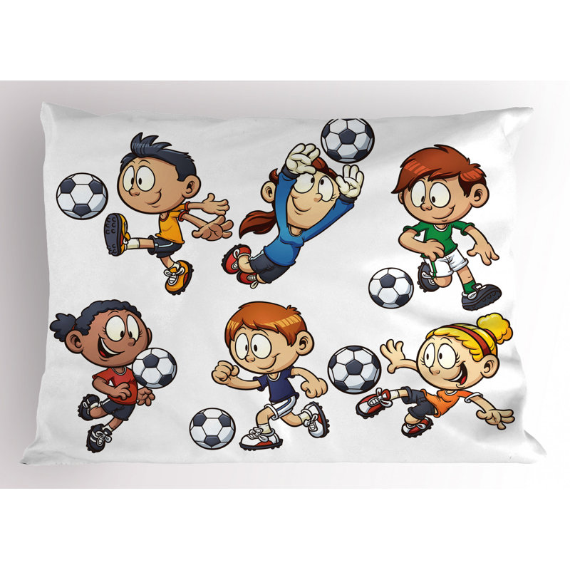 Soccer Polyester Sham Set, Twin