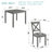 5 Piece Modern Dining Set-174495782