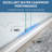 56–60" W x 72" H Semi-Frameless Sliding Shower Door with Tempered Glass and Nano Coating, Brushed Nickel-121019846