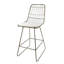 Paire de tabourets de comptoir Chic (2), tissu d'ameublement à l'eau, structure en fer, H 41,19 po, tabourets beige tendance, structure et - 2