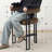 Modern 24" Upholstered Velvet Arm Counter Stool-1665897496