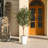 Adcock Artificial Olive Tree with Decorative Pot, UV Resistant Faux Olive Tree with Natural Trunk-1799478850-1799478851
